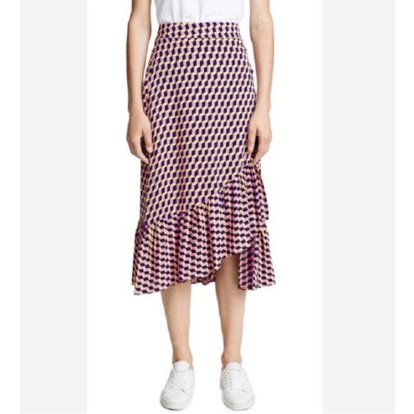 Baum Und Pferdgarten Dresses & Skirts - Baum Und Pferdgarten Silva Violet Stairs Midi Skirt